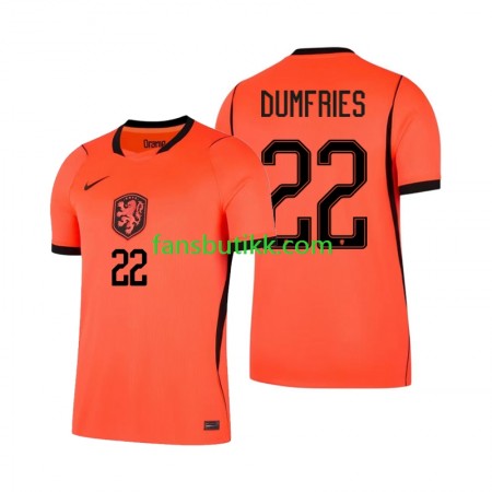 Fotballdrakt Nederland Denzel Dumfries 22 World Cup Hjemmetrøye 2026 Kortermet